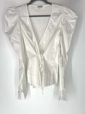 Jason Wu NWT white wrap around top S